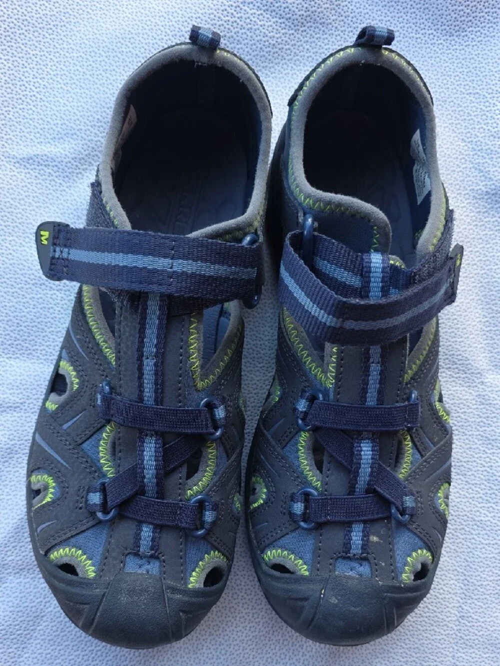 Merrell Kids Navy Blue Active Closed Toe Sandals.
